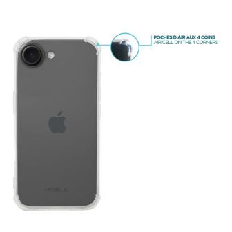 Funda transparente Mobilis R Series para iPhone 16E