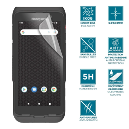 Protector de pantalla anti-shock IK06 transparente para Honeywell CT47