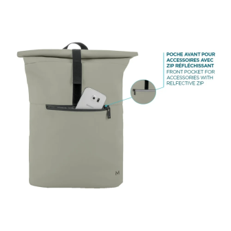 Mochila Rolltop Mobilis 14-16 Mineral Grey 16L