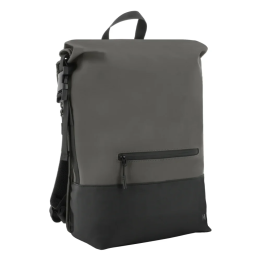 Mochila rolltop bicolor 14-16 gris/negro 25L Mobilis