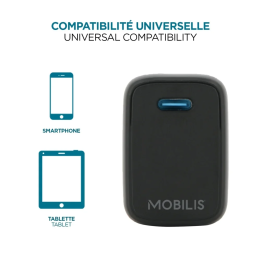 Cargador de pared Mobilis Fast Wall Charger EU USB-C 20W