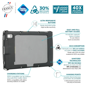 Funda MOBILIS PROTECH para ET40 y ET45 de 10 pulgadas