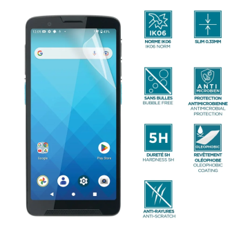 Protector de pantalla anti-shock IK06 para Unitech EA660