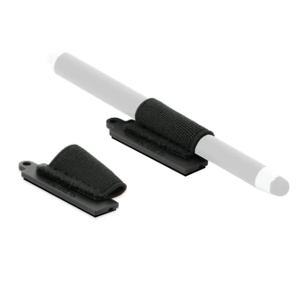 Paquete de 10 soportes adhesivos universales para stylus, negro