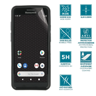 Protector de pantalla antichoque IK06 Clear para Honeywell CT37-CT37HC