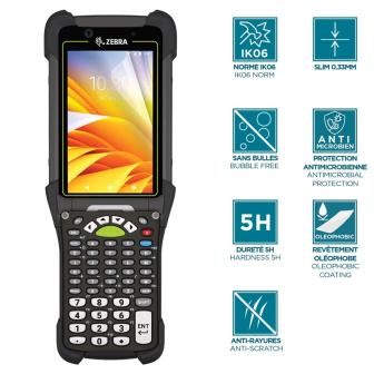 Protector de pantalla antichoque IK06 para Zebra MC9400