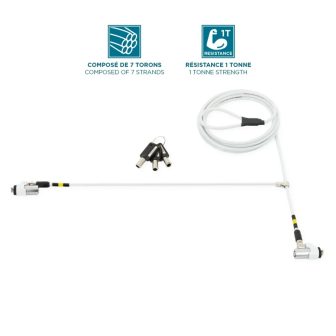 Candado de seguridad T Lock Slim Twin Rotating Compatible MK