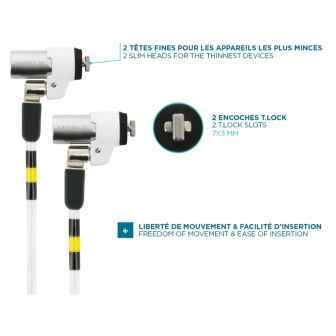 Candado de seguridad T Lock Slim Twin Rotating Compatible MK