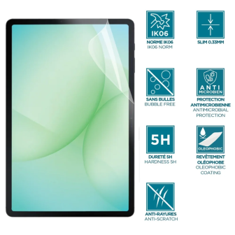 Protector de pantalla antichoque IK06 claro para Galaxy Tab A9+ 11in