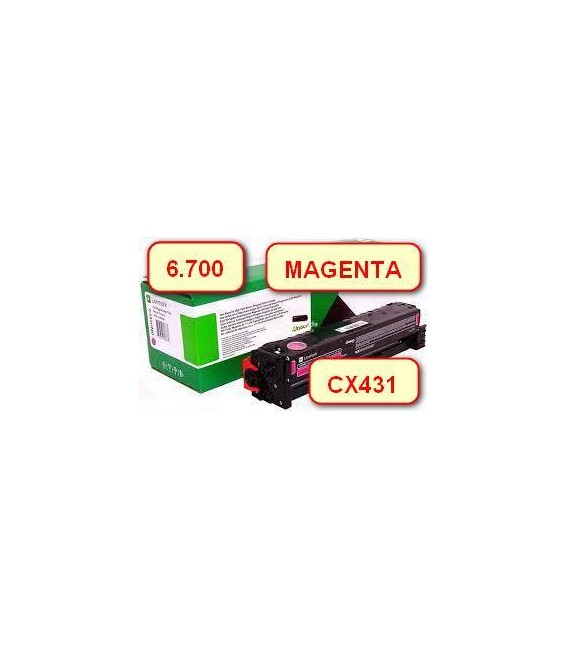 Lexmark Tóner Magenta 6.7k (CX431)