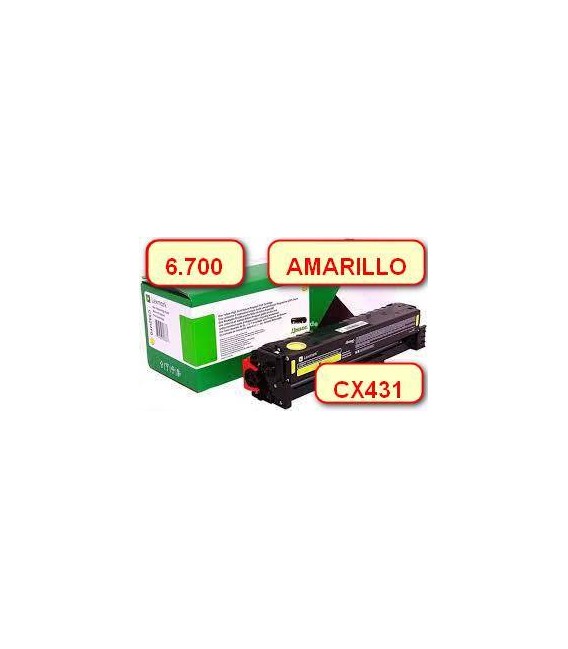 Lexmark Tóner Amarillo 6.7k (CX431)