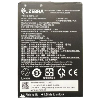 Batería interna estándar Zebra para ET401 (8")