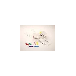 Kit de cierre con clip Zebra amarillo, 275 piezas