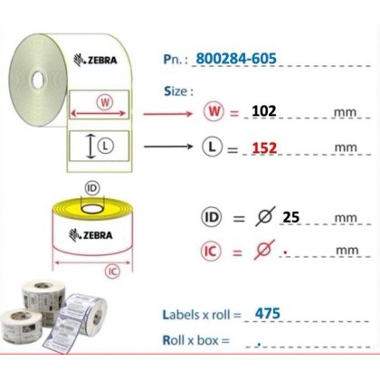 3004596 Rollo de etiquetas