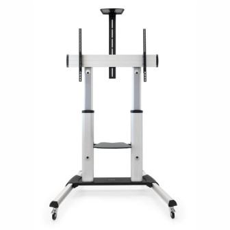 Soporte de Suelo Regulable de Aluminio con Ruedas para Pantallas 60"-100"