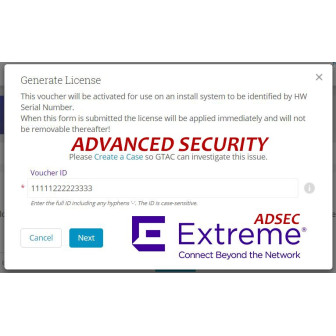 Licencia ADVANCED SECURITY  NX-9000
