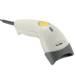 Escáner de mano Zebra LS1203 1D con kit USB, gris claro