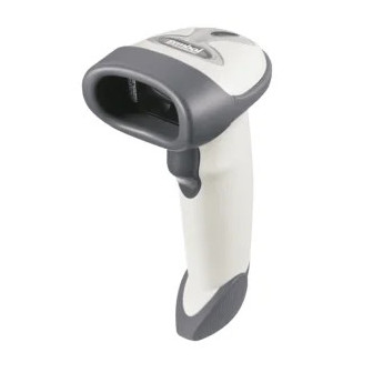 Escáner de mano Zebra LS2208 1D USB kit gris claro