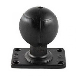 RAM 2"x3" rectangular base with 2.25" rubber ball