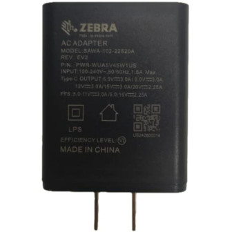 Adaptador de pared Zebra USB-C UK para EM45