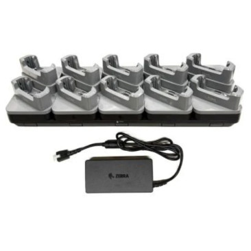 Base de carga Zebra para TC501 con funda, 10 ranuras