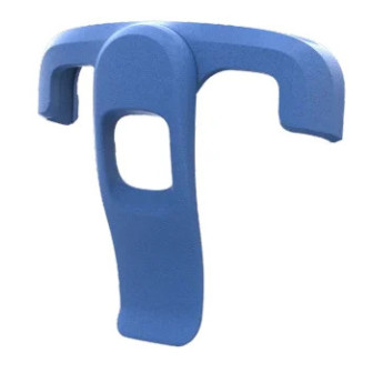 Zebra carrying clip, blue