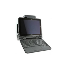 Zebra vehicle charging-/communication station, with lock