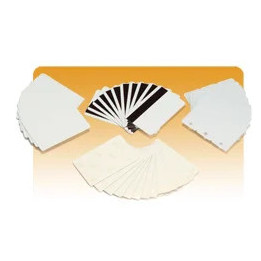 Tarjetas blancas Zebra Premier Plus, caja de 500