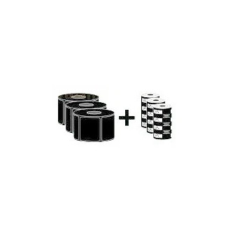 Etiquetas Zebra de papel KIT.TTR110MMX74MT ETICHETTE102