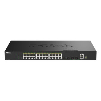 D-LINK SWITCH SMART 24XGE + 4X10G SFP+ (POE 370W)