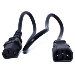 Cable de alimentación Zebra IEC C14 a C13, 0,5 m