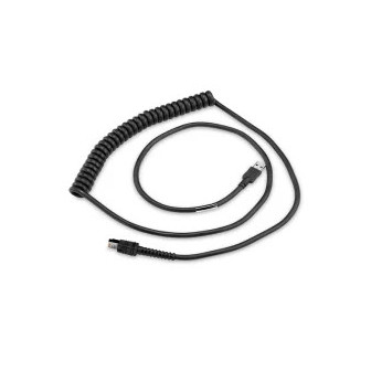 Cable USB apantallado Zebra serie A 9 pies en espiral