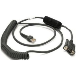 Cable de comunicación Zebra RS-232 espiralado NCR 7448