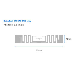 LABEL POLYESTER 76X25MM THERMAL