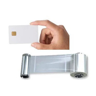 Lámina de laminación Zebra 1 mil transparente ZXP8