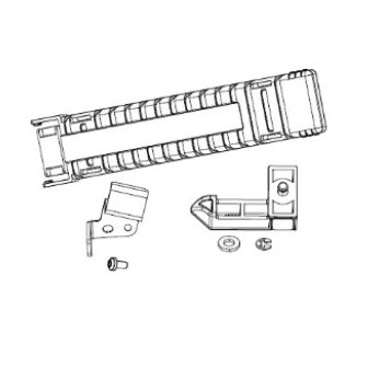 Kit de guías y soporte de material Zebra ZT411