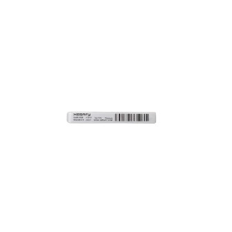 RFID LABEL SYNTHETIC 45X6MM TT GLOSS WHITE POLYESTER 500/ROLL