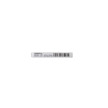 RFID LABEL SYNTHETIC 45X6MM TT GLOSS WHITE POLYESTER 500/ROLL