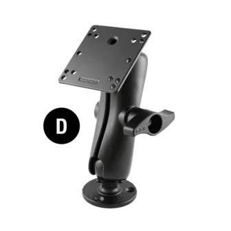 Set de soporte RAM Mounts con base redonda y placa VESA