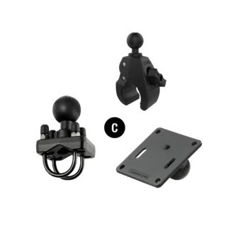 Soporte RAM de doble abrazadera de tubo C-Ball 1.5"