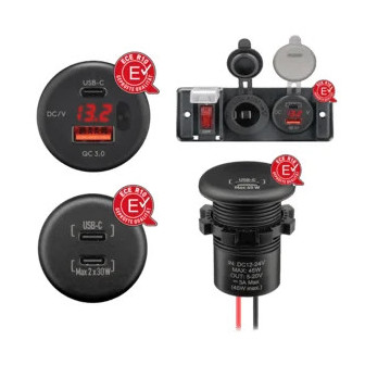 Cargador USB-C para panel RAM Mounts Power Delivery (PD)