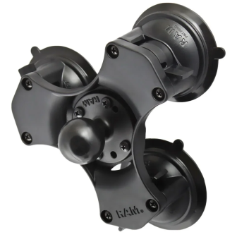 Soporte RAM Mount triple con placa redonda AMPS