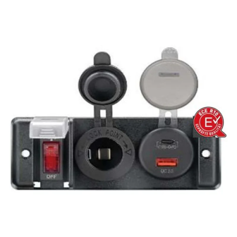 RAM Mounts Switch Panel con cargador USB integrado