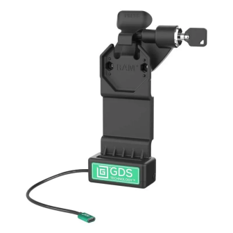 Base de carga RAM Mounts GDS Uni-Conn USB-C con cerradura