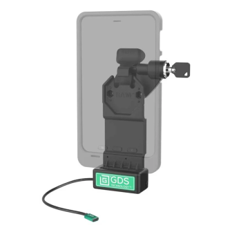 Base de carga RAM Mounts GDS Uni-Conn USB-C con cerradura
